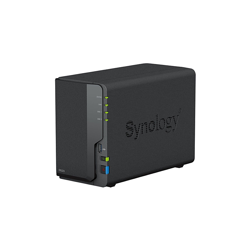 Serveur de stockage Disk Station Quad 1,7GHz 2Go 2xSATA3 1xGbL 3xUSB3.0  - SYNOLOGY - NAS_SYNOL_DS223