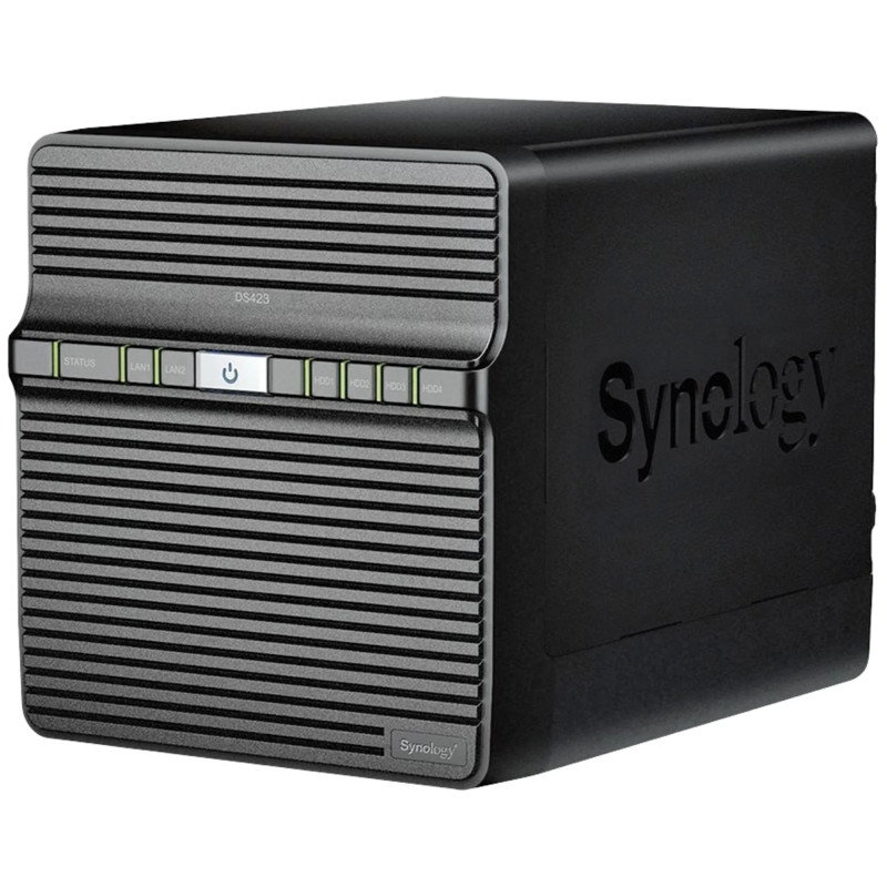 Serveur de stockage DiskStation Desktop Quad 1,7GHz 2Go 4xSATA3 2GbL/2USB - SYNOLOGY - NAS_SYNOL_DS423