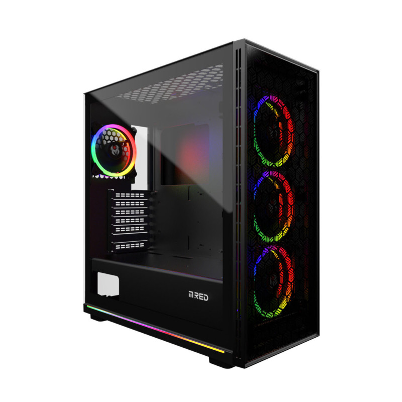 Boîtier Black Destroyer Glass-G ARGB Micro ATX - M.RED - BT_M.RED_01502231