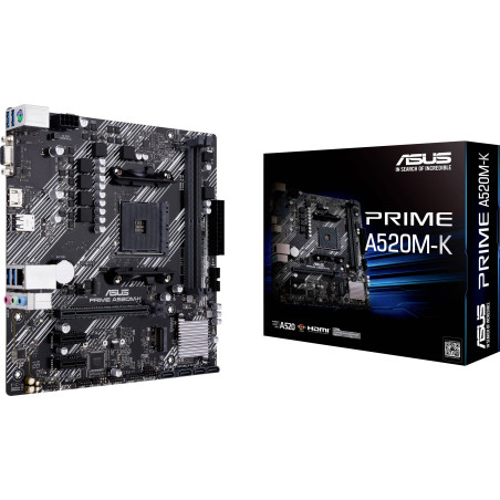 Carte mère (AM4) PRIME A520M-K 2DDR4 4600 HDMI/VGA - ASUS - CM_ASUS_M520M_K