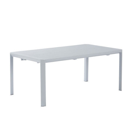 Table de jardin extensible Idaho gris 8 personnes - NATERIAL