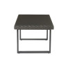 Table de jardin basse Noa rectangulaire gris anthracite - NATERIAL