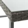 Table de jardin basse Noa rectangulaire gris anthracite - NATERIAL
