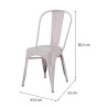 CHAISE JARDIN SOHO ROSE - NATERIAL