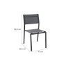 Chaise de jardin en aluminium Lyra Béta gris anthracite - NATERIAL