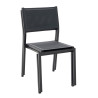 Chaise de jardin en aluminium Lyra Béta gris anthracite - NATERIAL