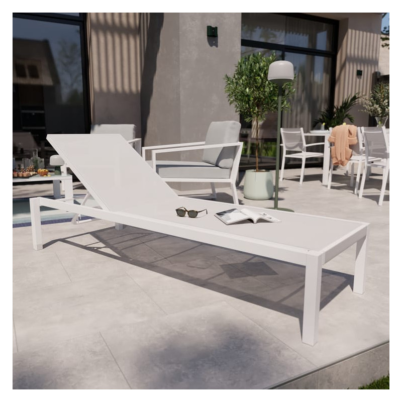 BAIN DE SOL LYRA BETA GRIS BLANC - NATERIAL