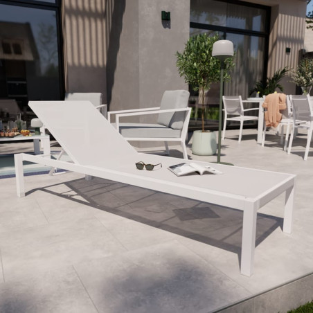 BAIN DE SOL LYRA BETA GRIS BLANC - NATERIAL