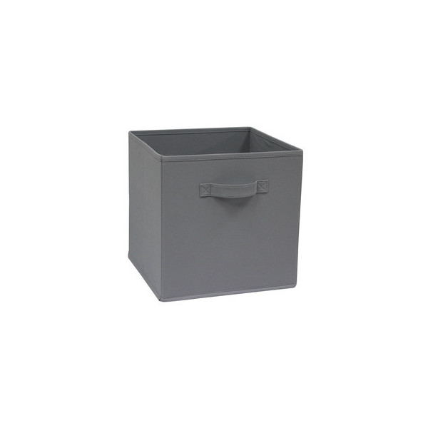 Panier L intissé Kub, SPACEO, H.31 x L.31 x P.31 cm gris