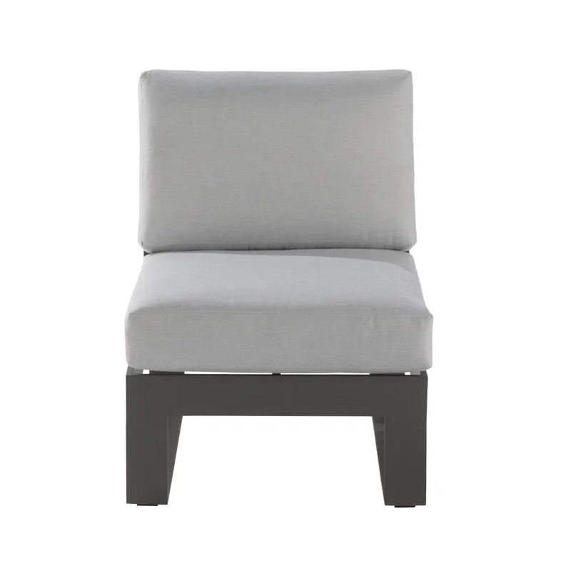 Fauteuil de jardin aluminium anthracite Las Vegas - NATERIAL