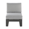 Fauteuil de jardin aluminium anthracite Las Vegas - NATERIAL