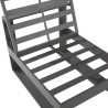 Fauteuil de jardin aluminium anthracite Las Vegas - NATERIAL