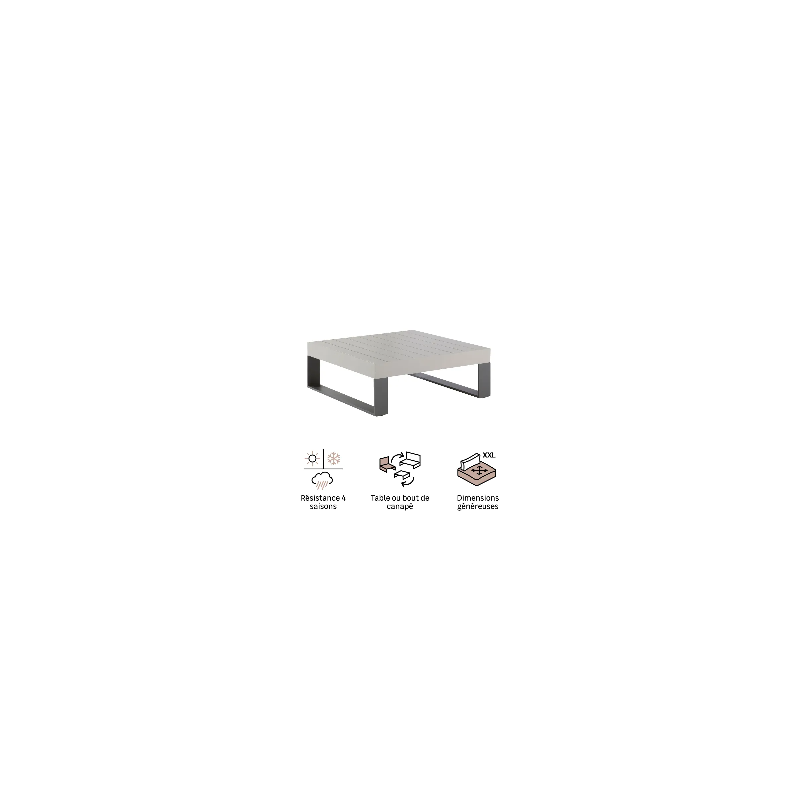 Table basse en aluminium Las Vegas - NATERIAL