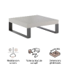Table basse en aluminium Las Vegas - NATERIAL