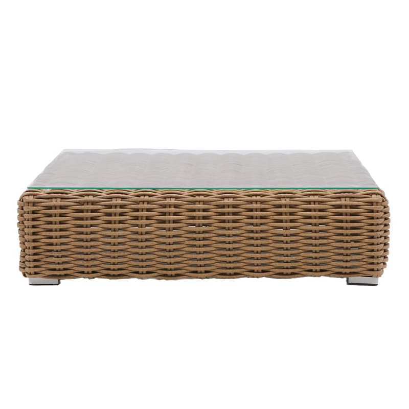 Table basse en aluminium et résine tressée Ayamo NATERIAL