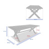 Table de jardin extensible "Xenia" 12 places en acacia - Hespéride