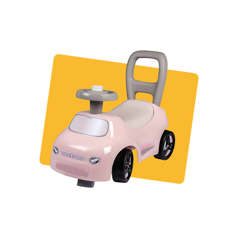 Porteur auto Rose SMOBY - Dès 1 an