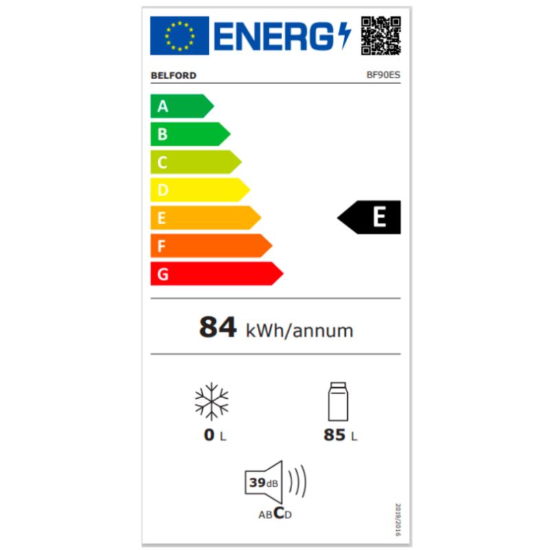 Réfrigérateur sous-plan 85L Silver - BELFORD - BF90ES
