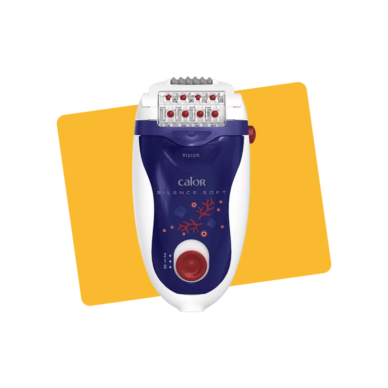 Epilateur électrique Silence soft 5W Blanc/Bleu - CALOR - EP5624CO
