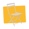 Chaise de jardin pliante Greensboro Argile