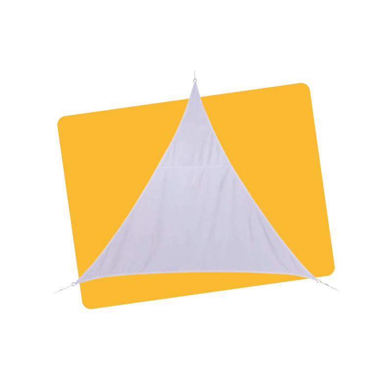 VOILE D'OMBRAGE CURACAO TRIANGULAIRE 4x4x4M BLANC