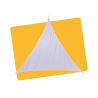 VOILE D'OMBRAGE CURACAO TRIANGULAIRE 4x4x4M BLANC