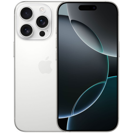 iPhone 16 128 Go White Titanium  - Reconditionné A+ Garantie 2 ans – ReFé