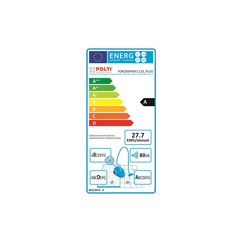 X Aspirateur Sans Sac POLTI - PBEU0105 - 800W