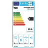 Hotte murale décorative B300 60cm Noir - BEKO - BHCA66641BFBHS