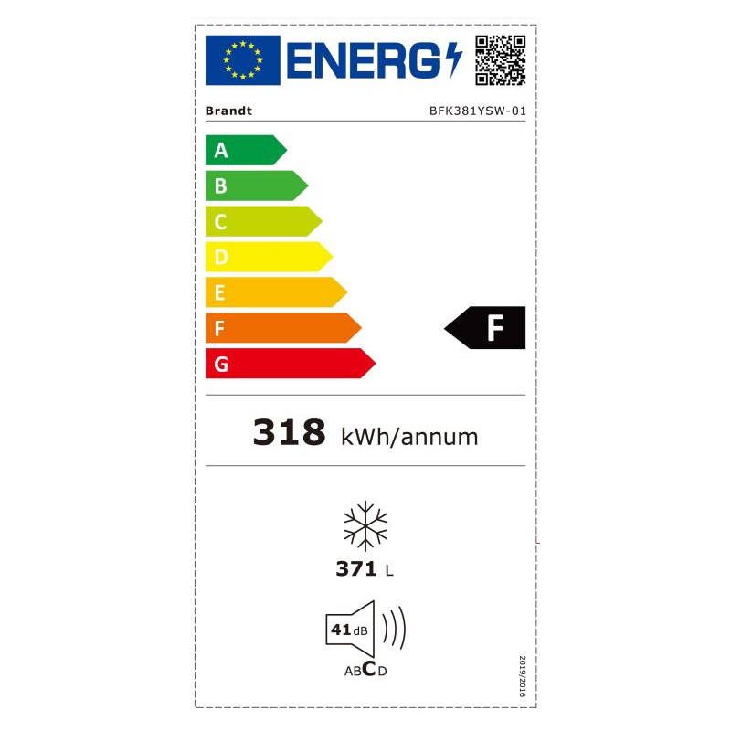 Congélateur coffre - BFK381YSW - BRANDT