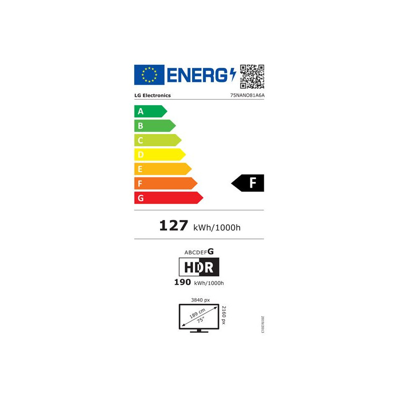 TV - LED - LG - 189 cm - 4K - 50Hz - Smart TV - Processeur α7 AI 4K Gen8 - 75NAN081A6A-AEU