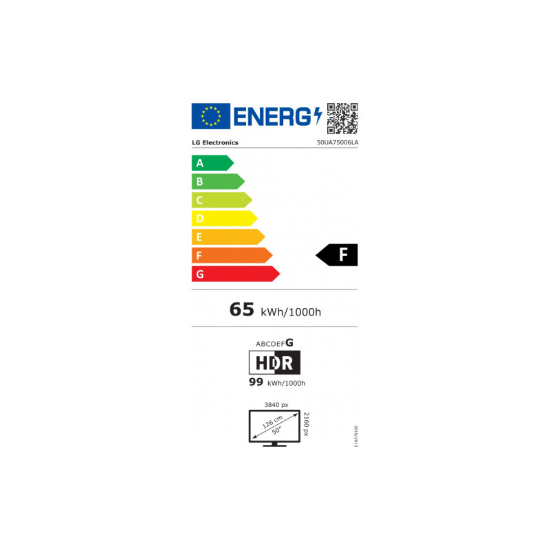 TV - LED - LG - 126 cm - 4K - 60Hz - Smart TV - Processeur α7 AI 4K Gen8  - 50UA75006LA-AEU