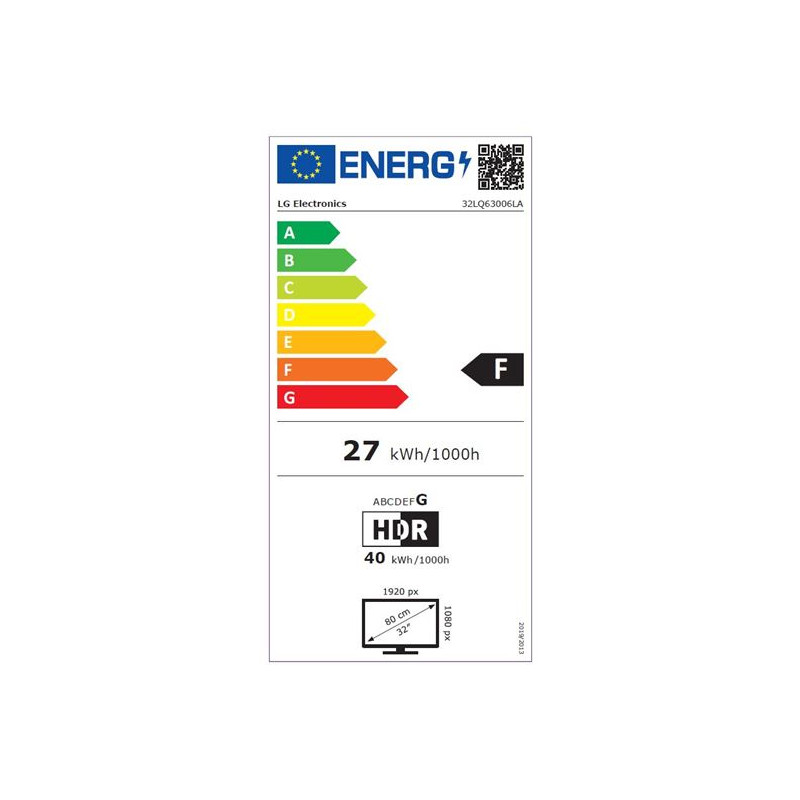 TV - LED - LG - 80 cm - FHD - 50Hz - Smart TV- Processeur IA α5 Gen5 - 32LQ63006LA-AEU