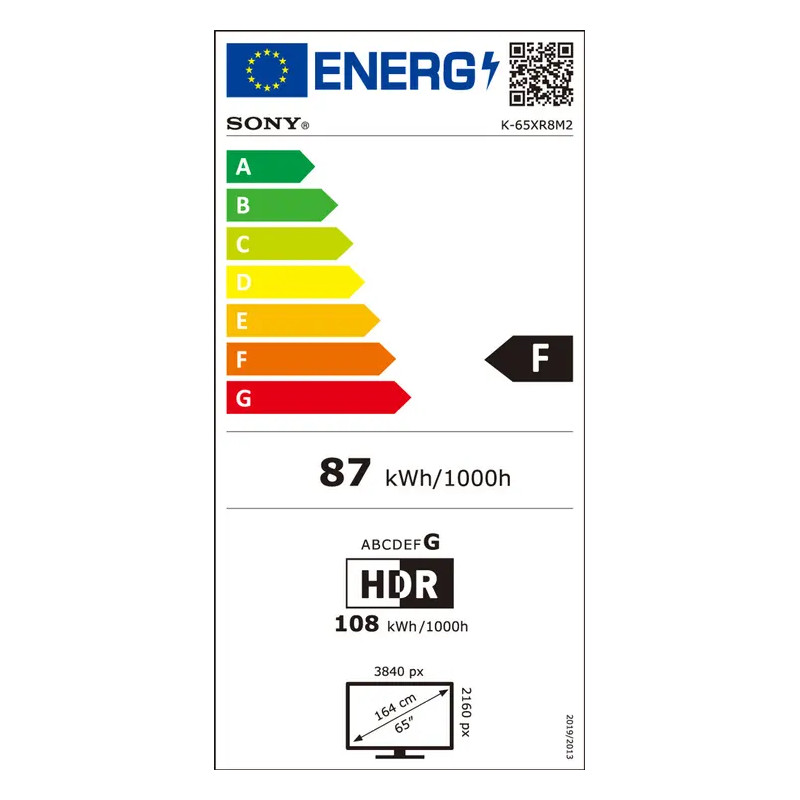 TV - OLED - SONY - 164 cm - 4K - 120Hz - Smart TV - K65XR8M25B-CEI