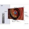 TV - Mini LED - TCL - 189 cm - 4K - 144Hz - Smart TV  - 75C89K