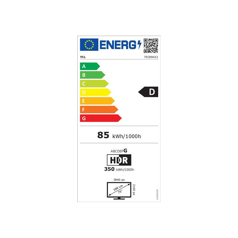 TV - Mini LED - TCL - 189 cm - 4K - 144Hz - Smart TV  - 75C89K