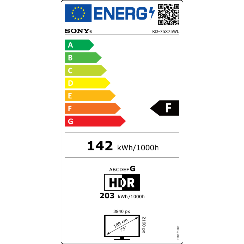 TV - LED - SONY - 189 cm - 4K - 120 Hz - Smart TV - KD75X75WLAEP