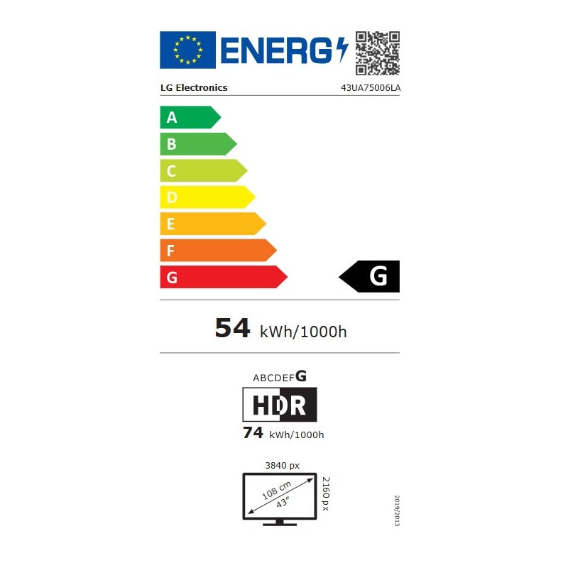 TV - LED - LG - 108 cm - 4K - 50Hz - Smart TV - Processeur α7 AI 4K Gen8 - 43UA75006LA-AEU