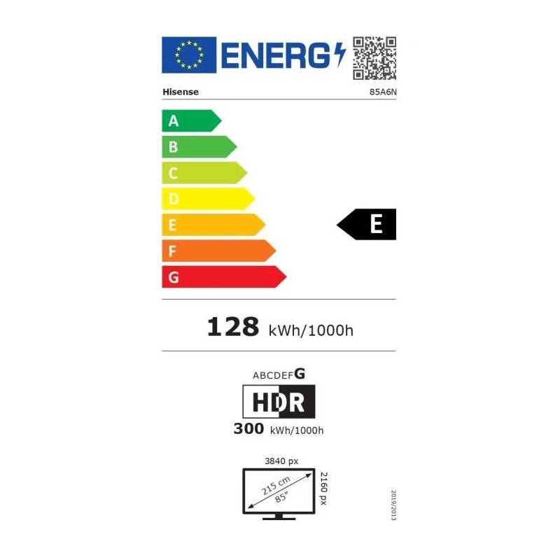 TV - LED - HISENSE - 215 cm - 4K - 60 Hz - Smart TV - 85A6N
