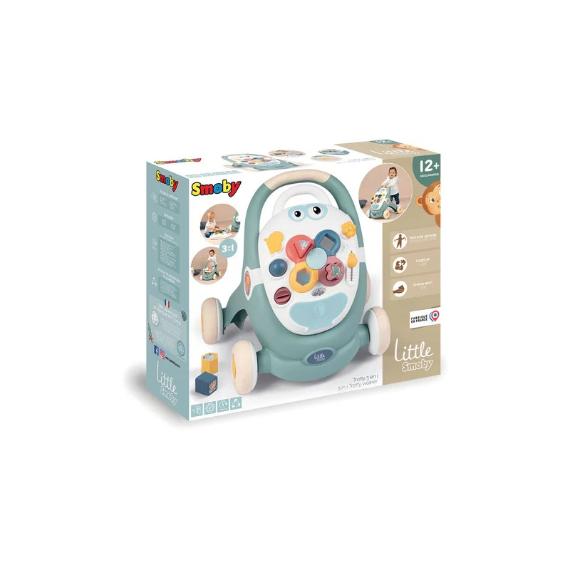 Trotteur Little 3en1 SMOBY - Dès 12 mois