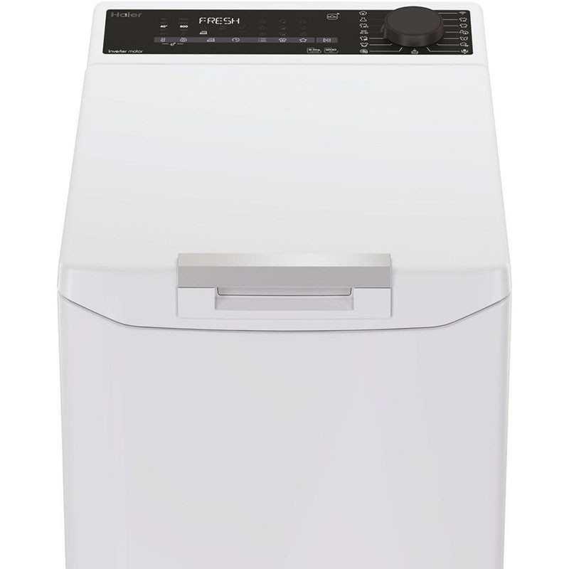 Lave-linge top 8,5kg 1200trs/min blanc - HAIER - THASN2856TM4-S