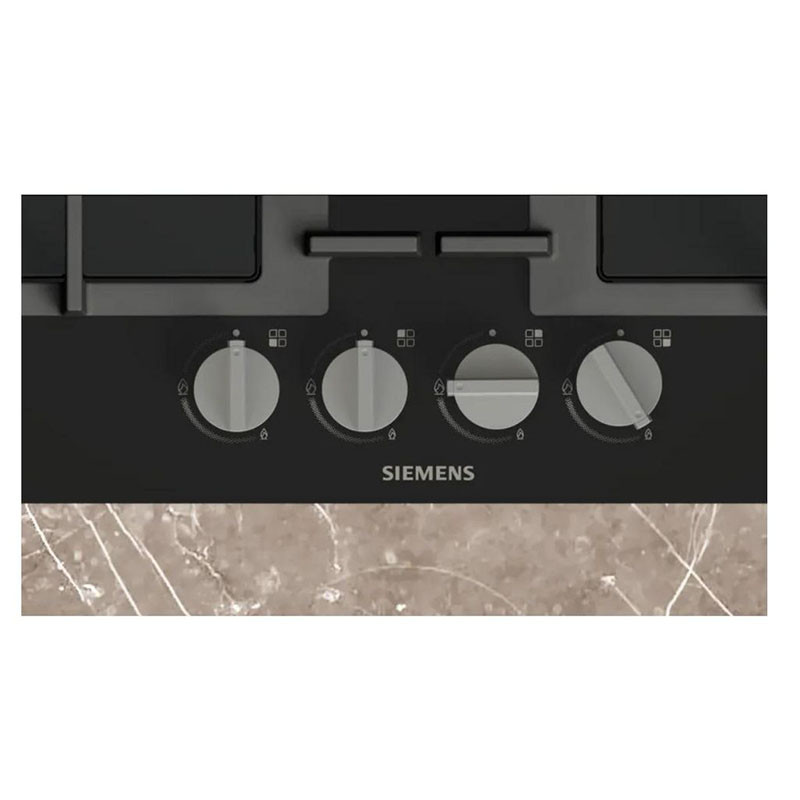 Table de cuisson gaz IQ300 4 foyers Noir - SIEMENS - EN6B6HK40