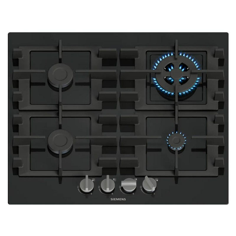 Table de cuisson gaz IQ300 4 foyers Noir - SIEMENS - EN6B6HK40