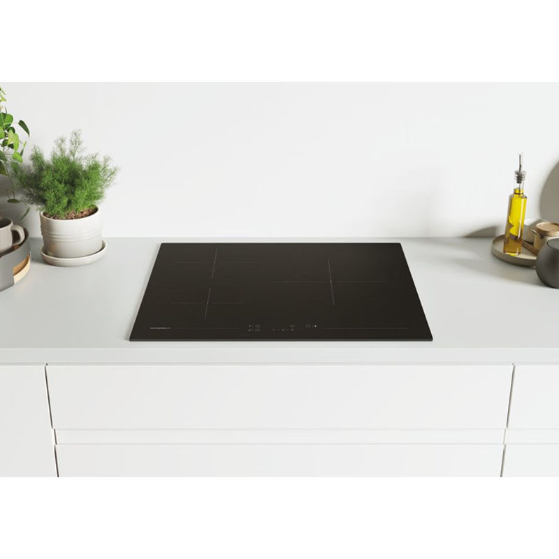 Table de cuisson vitrocéramique Nouveau Origine 3 feux 5500 W Noir - ROSIERES - RKD73CT