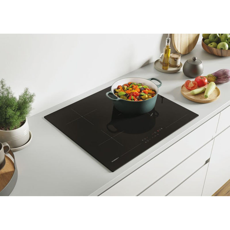 Table de cuisson vitrocéramique Nouveau Origine 3 feux 5500 W Noir - ROSIERES - RKD73CT