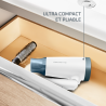 Sèche-cheveux Express 1600W Blanc Neige /Bleu - ROWENTA - CV1836F0