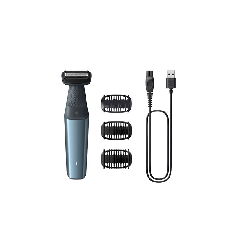 Tondeuse aîne et corps étanche Bodygroom Series 3000 Bleu/Noir - PHILIPS - BG3027/05