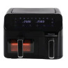 Friteuse sans huile à air chaud à 2 compartiments 5,5 L Noir - HISENSE - H11AFBK2S5