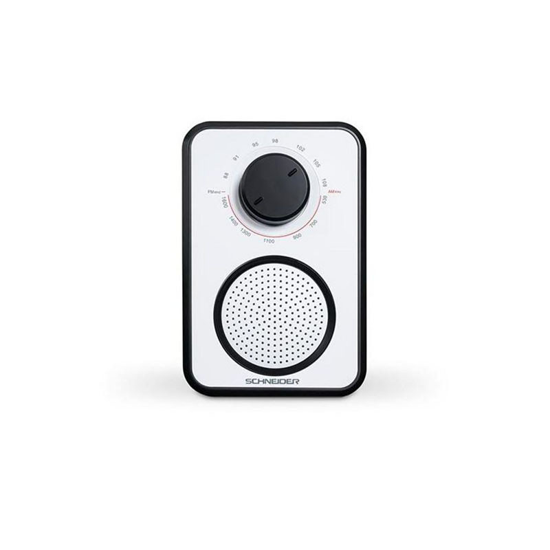 Radio portable analogique Blanc/Noir - SCHNEIDER - SC030W