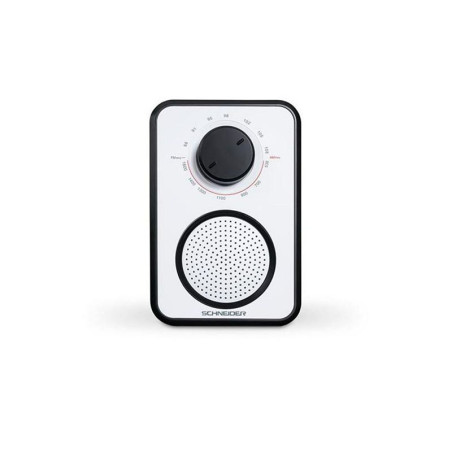 Radio portable analogique Blanc/Noir - SCHNEIDER - SC030W